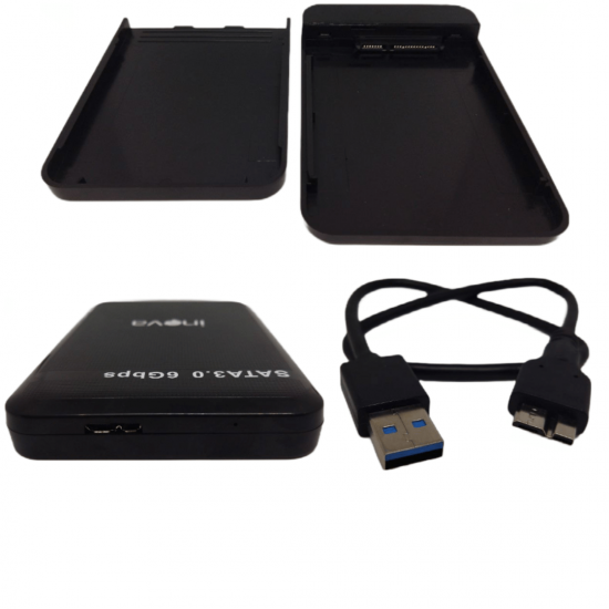 Case HDD/SSD Externo 2.5 /Usb 3.0/ 6gbps/ SUPORTA MAX 2TB