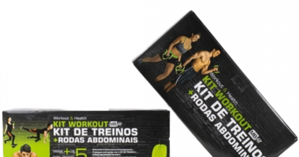 Kit Workout de Treino Multifuncional com Elásticos e Rodas Abdominais MBfit  LR87153