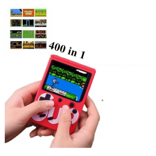 Mini Vídeo Game SUP Portátil 400 in 1 Jogos Retrô Plus 8 Bits