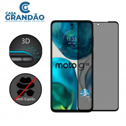Película 3D Vidro Motorola Privacidade Anti Spy Moto(E7 POWER/G10/G20/G30/G22/G31/G200)